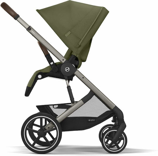Cybex Balios S LUX Adjustable Baby Stroller Suitable for Newborn Moss Green / Taupe Frame 11.7kg
