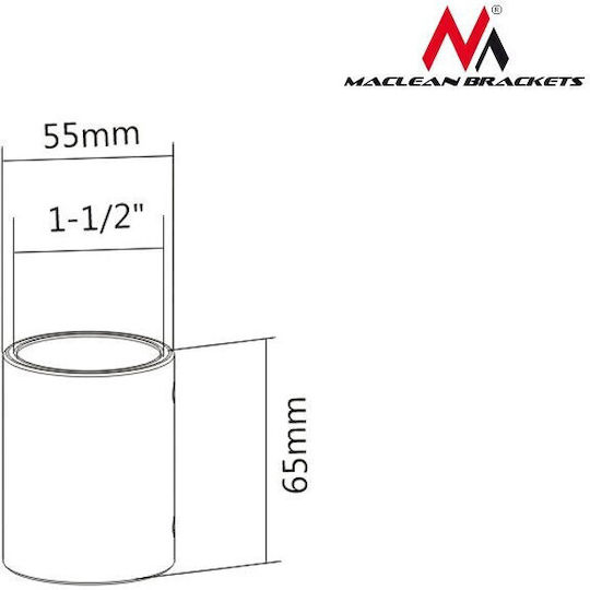 Maclean Energy Joint Tube LCD Ceiling Mount