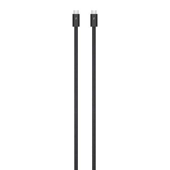 Apple Braided Thunderbolt Cable 240W Μαύρο 1m (MC9C4ZM/A)