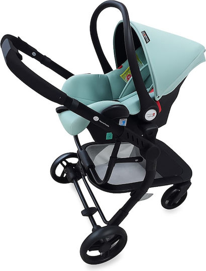Beboulino Aveiro Бебешка количка 3 в 1 Grey Mint