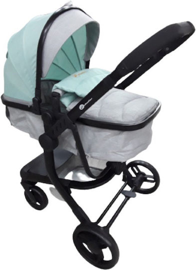 Beboulino Aveiro Бебешка количка 3 в 1 Grey Mint