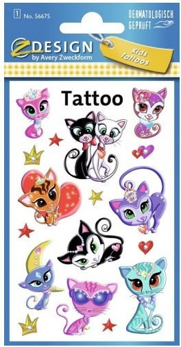 Avery Kitty Kinder Tattoos