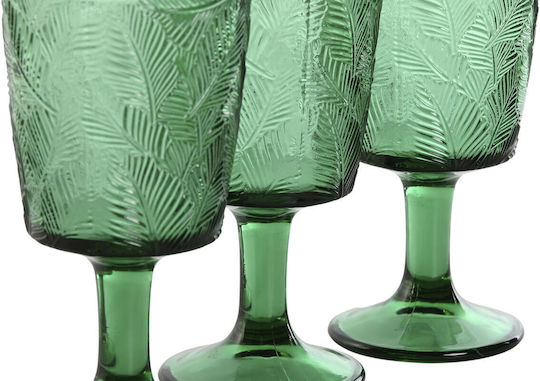 Home Esprit Set Brillen Rotwein Kristall Grün 285ml 6 Stück