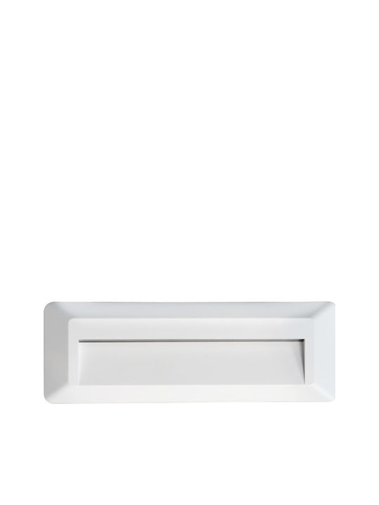 Aca SLIM32 Wall-Mounted Outdoor LED Ceiling Lamp IP65 2W with Warm White Light 23x8x2.7cm