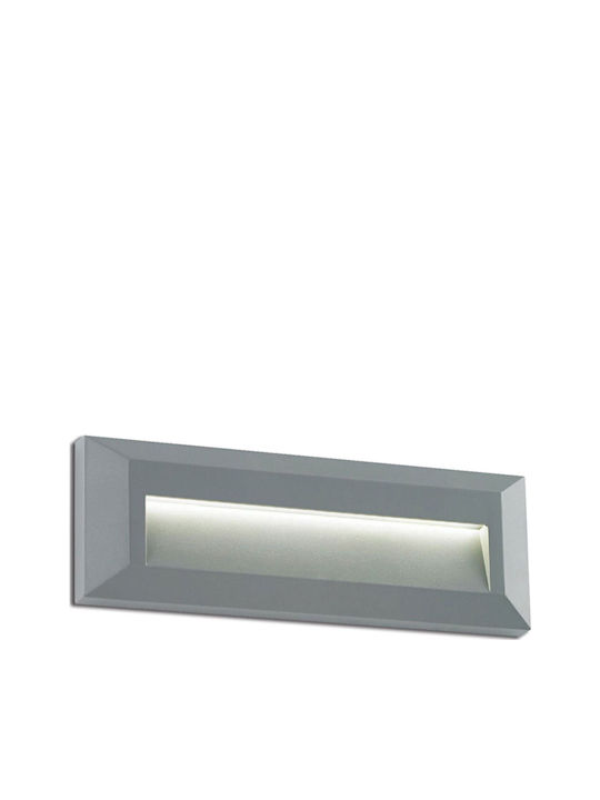 Aca SLIM32 Wall-Mounted Outdoor LED Ceiling Lamp IP65 2W with Warm White Light 23x8x2.7cm