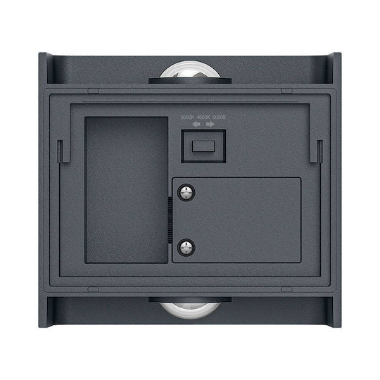 Braytron Wall-Mounted Outdoor LED Spot IP65 2W with Adjustable White Light 11x10x4.1cm