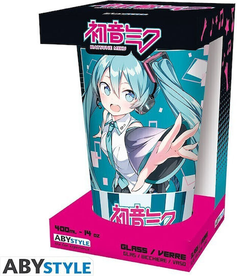 Abysse Vocaloid Hatsune Miku Pahar din Sticlă 400ml