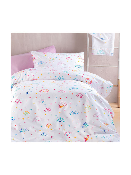 Rythmos Baby Duvet Cover Set With Pillowcase Rainbow Rainbow 110x160cm