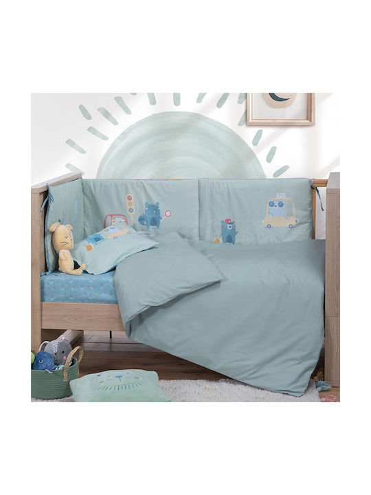 Nef-Nef Homeware Copertă de Pătuț Basic Mentă 110x150cm. Nef-Nef Homeware Copertă de Pătuț Basic Mentă 110x150cm.