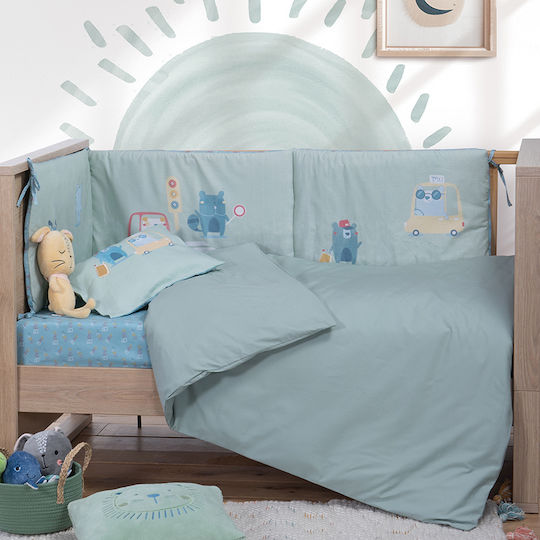 Nef-Nef Homeware Baby Bettbezug Basic Mint 110x150cm.