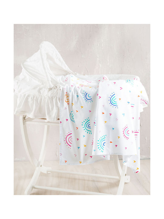 Rythmos Baby Duvet Cover Set With Pillowcase Rainbow Rainbow 110x160cm