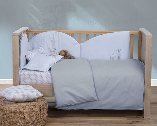 Nef-Nef Homeware Бебешка Долна Калъфка Basic Pink 110x150см.