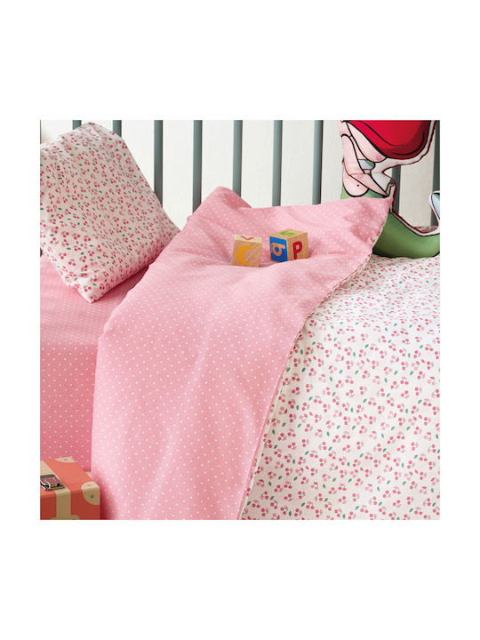 Kentia Baby Duvet Cover Set With Pillowcase Cereza 100x140cm