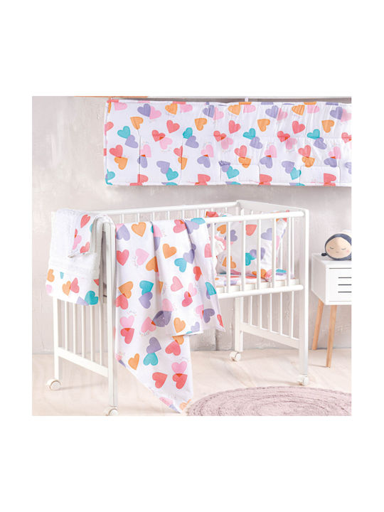 Rythmos Baby Bettbezug Set mit Kissenbezug Zoey Multi 110x160cm.