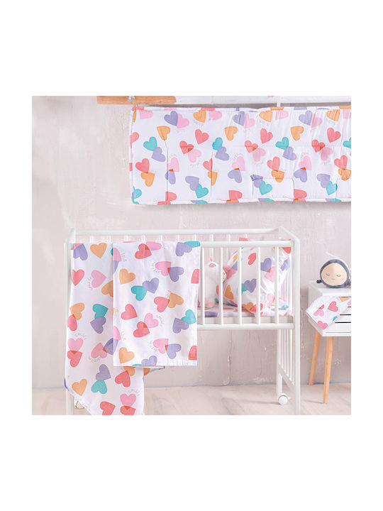 Rythmos Baby Bettbezug Set mit Kissenbezug Zoey Multi 110x160cm.