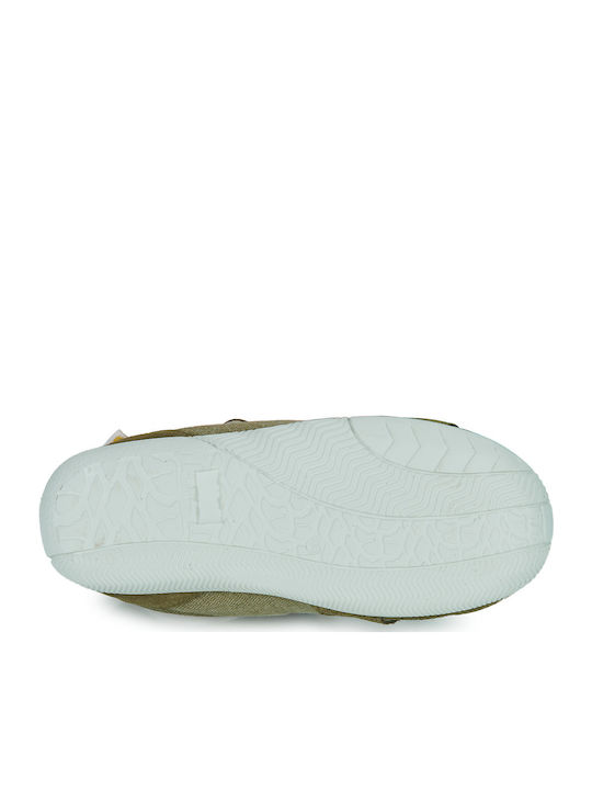 Citrouille Et Compagnie Kindersandalen Grün mit Bügel- und Schleifenverschluss