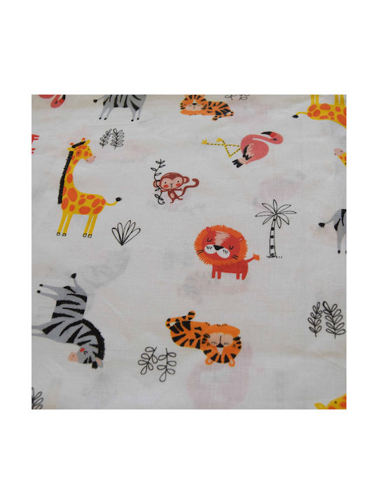 Decocraft Baby Bettbezug Safari Orange 110x140cm.