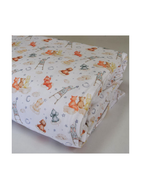 Decocraft Baby Bettbezug Νight Sky Weiß 110x140cm.