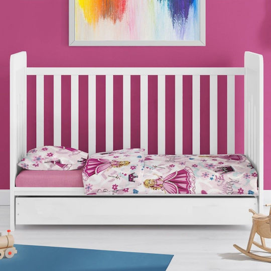 Dimcol Baby Bettbezug Rosa 120x160cm.