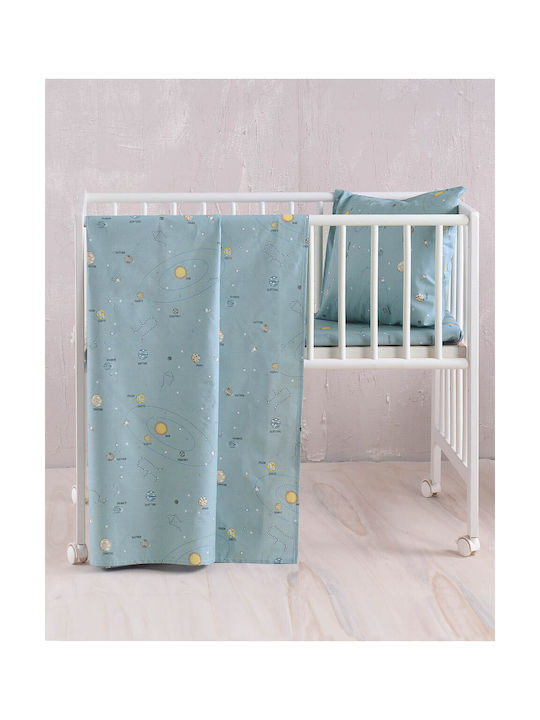 Rythmos Baby Bettbezug Set mit Kissenbezug Venus Green 110x160cm.