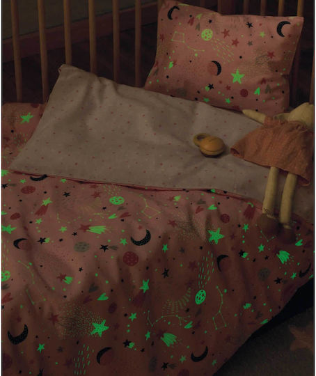 Kentia Baby Bettbezug Set mit Kissenbezug Laluna Fluorescent 100x140cm.