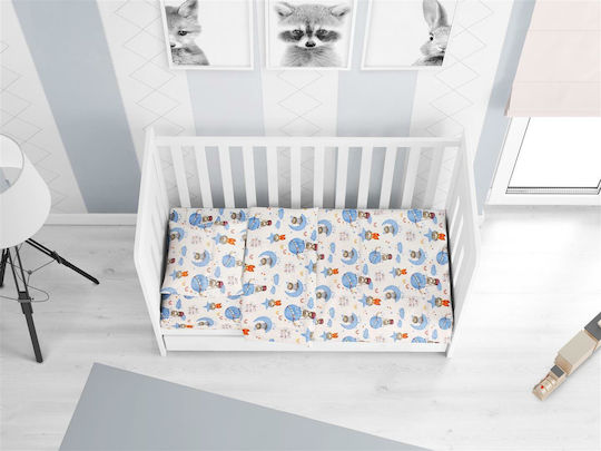 Dimcol Baby Duvet Cover Reach the Stars 191 Sky Blue 120x160cm