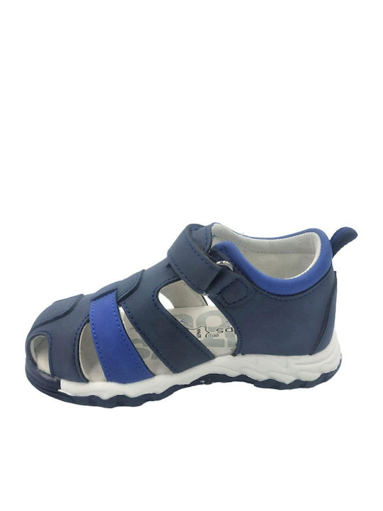 Iq Kids Zaxos-170 Blue Anatomic Boys Soft Sole Sandal Blue