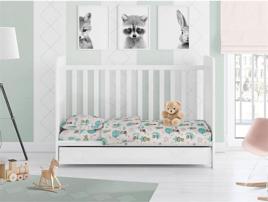 Dimcol Baby Duvet Cover Reach the Stars 192 Green 120x160cm