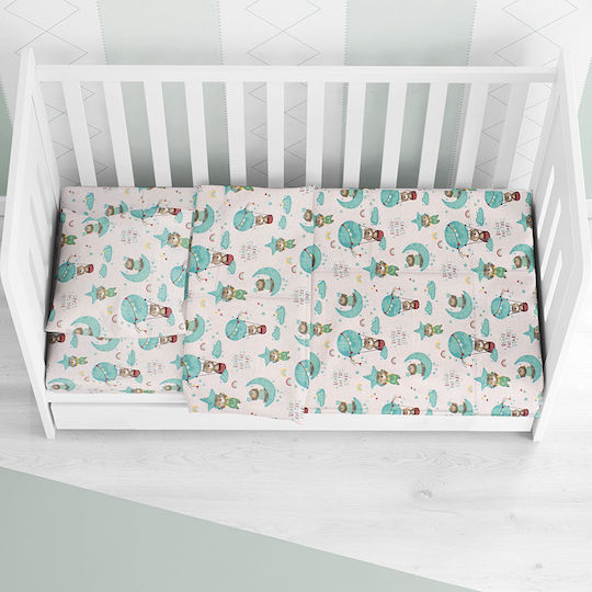 Dimcol Baby Duvet Cover Reach the Stars 192 Green 120x160cm