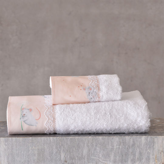 Rythmos Baby Duvet Cover Set With Pillowcase Jerom Pink 110x160cm