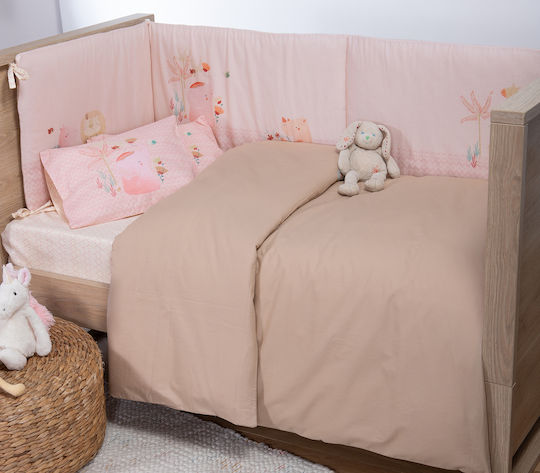 Nef-Nef Homeware Бебешка Долна Калъфка Basic Бежов 110x150см.