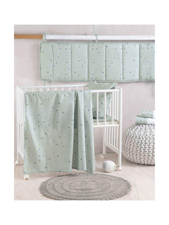 Rythmos Baby Duvet Cover Set With Pillowcase Blaze Green 110x160cm
