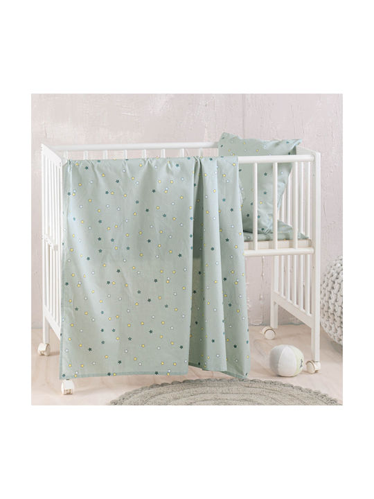 Rythmos Baby Duvet Cover Set With Pillowcase Blaze Green 110x160cm