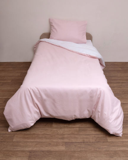 Viopros Set Copertă de Pătuț cu Față de Pernă Alb 120x160cm. Viopros Set Copertă de Pătuț cu Față de Pernă Alb 120x160cm.