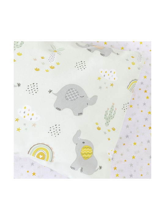 Kocoon Baby Duvet Cover Set With Pillowcase Green 110x145cm
