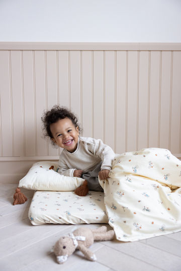 Cam Cam Copenhagen Set Baby Duvet Cover with Pillowcase Bicycles Beige