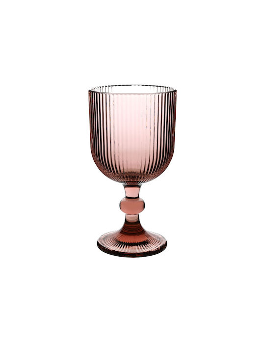 Ankor Set of Glasses for White and Red Wine made of Glass in Purple Color Stemmed 350ml 6pcs