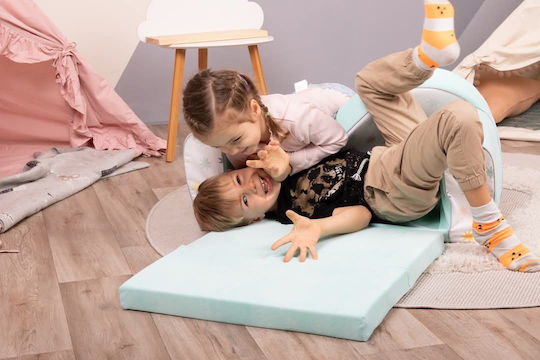 Παιδικό Καναπεδάκι Teddy Μπλε 42x78x35εκ.