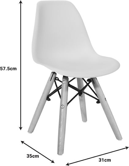 Детски Стол Julita Син 35x31x57.5бр