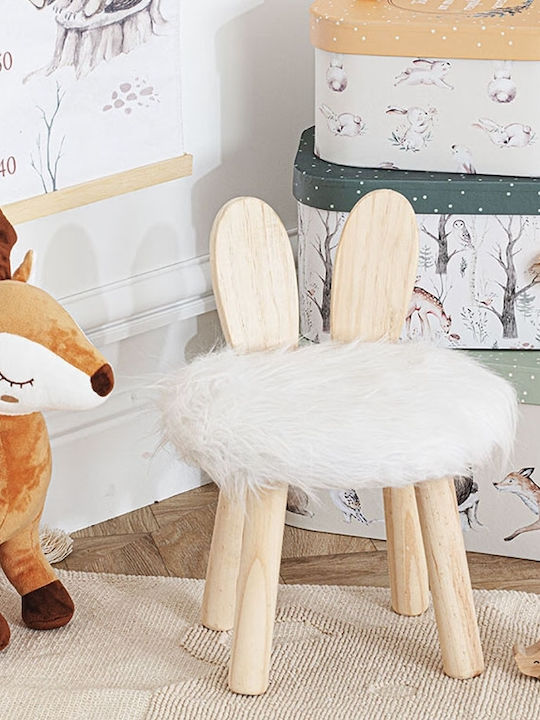 Stool White 27x38x38cm