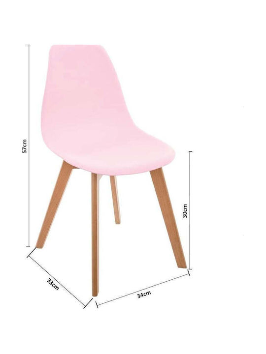 Παιδική Καρέκλα Lena Ροζ 34x33x57εκ.