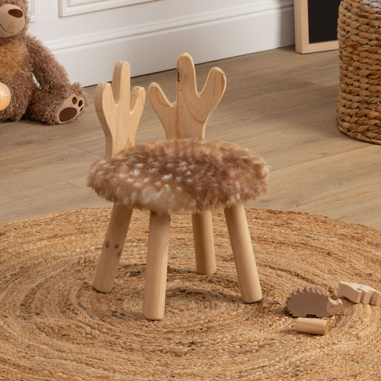 Stool Deer Brown 27x38cm