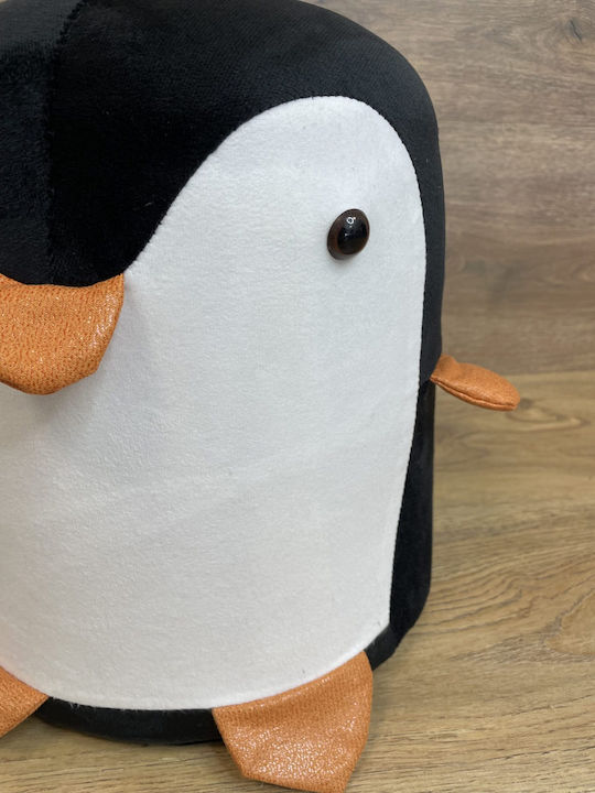 Παιδικό Σκαμπό Penguin Μαύρο 28x34εκ.