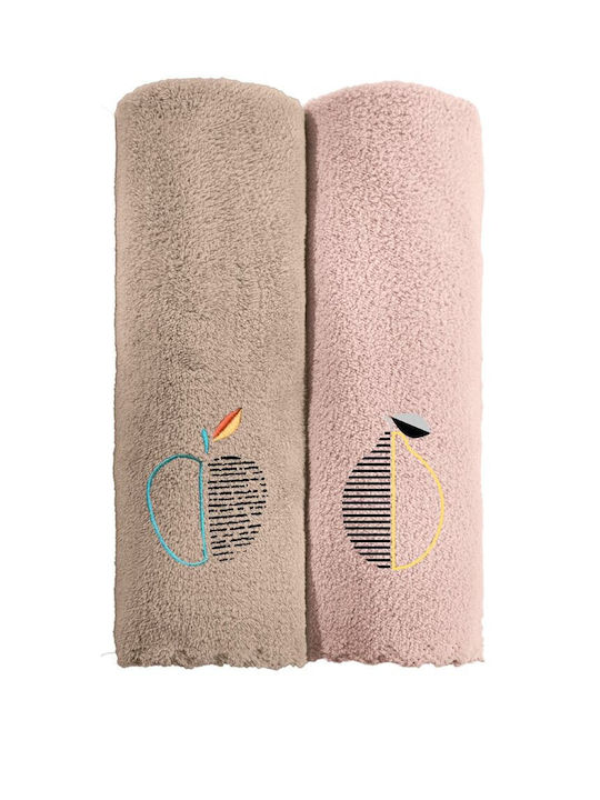 Guy Laroche Gourmet Towel in Beige Color 35x50cm 2pcs