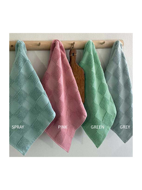 Palamaiki Suki Towel from 100% Cotton in Green Color 40x60cm 2pcs