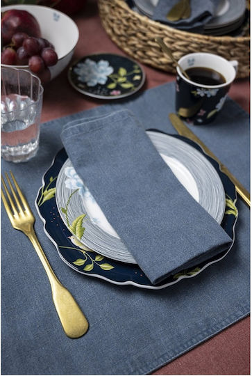 Laura Ashley Wild Clematis Handtuch in Blau Farbe 45x45cm