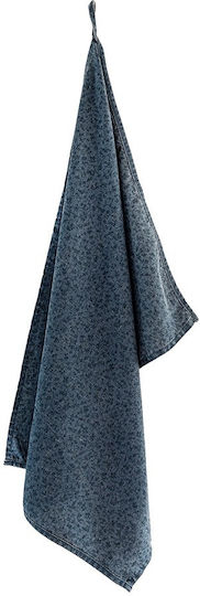 Laura Ashley Wild Clematis Хавлиени кърпи от 100% Памук в Син Цвят 70x50см