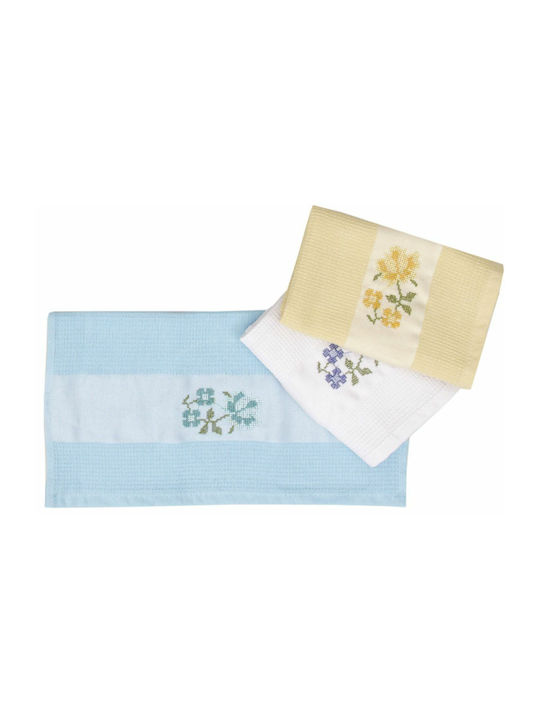 Viopros Laura Tea Towel 100% Cotton in Purple Colour 45x75cm
