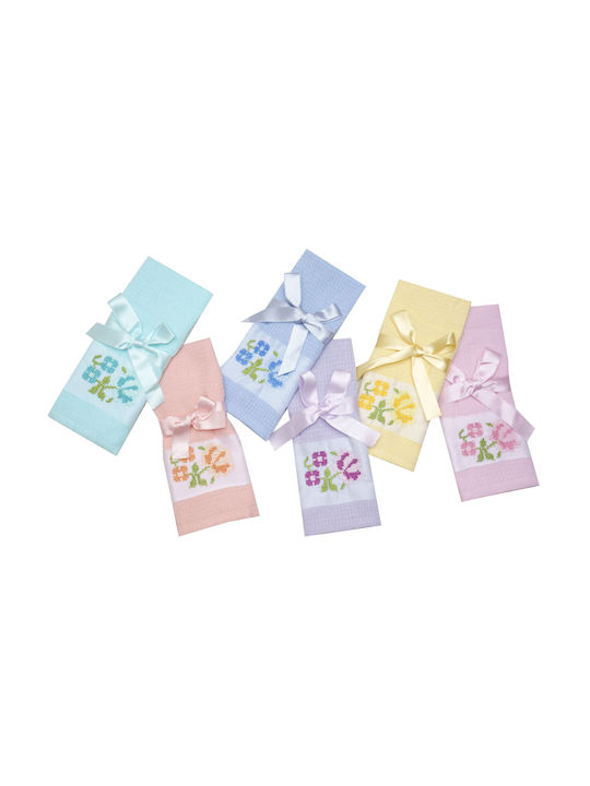 Viopros Laura Tea Towel from 100% Cotton in Pink Color 45x75cm