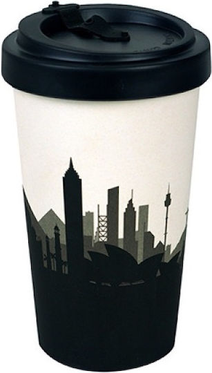Innostat Cosmopolitan Mug Bamboo with Lid Black 450ml